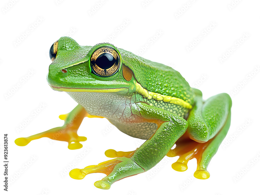 Fototapeta premium Amazon frog isolated on white background PNG