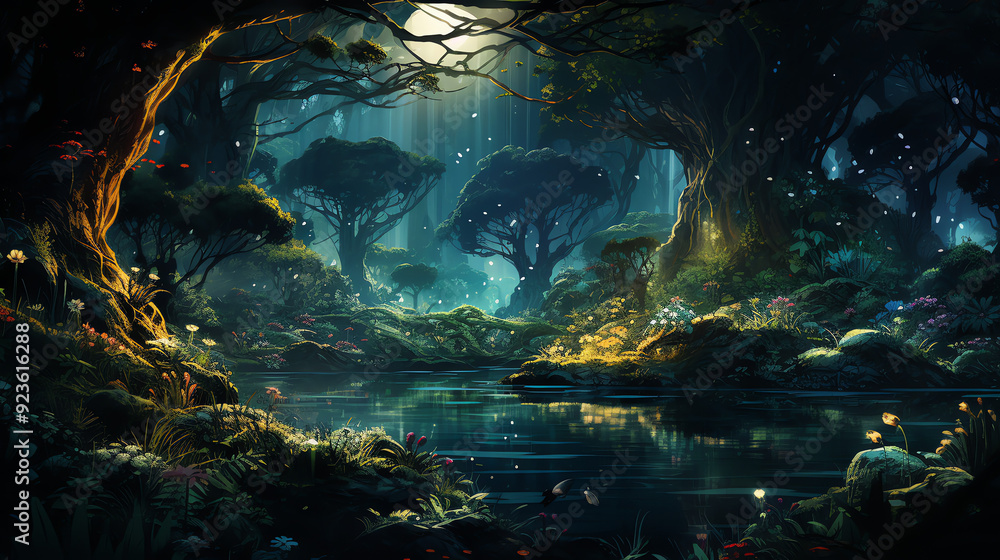 Fototapeta premium This is a picture of a forest