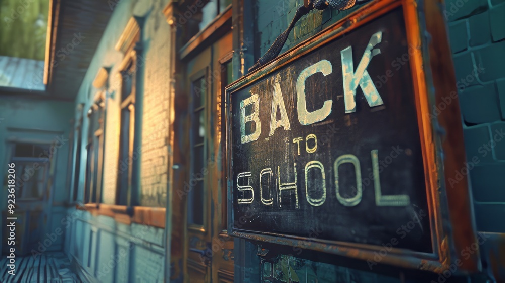 Back to school blackboard