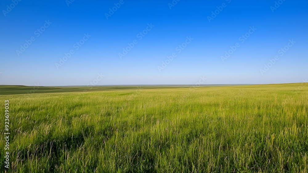 Boundless Grassy Expanse Under Serene Endless Sky Boundless Grassy Expanse Under Serene Endless Sky