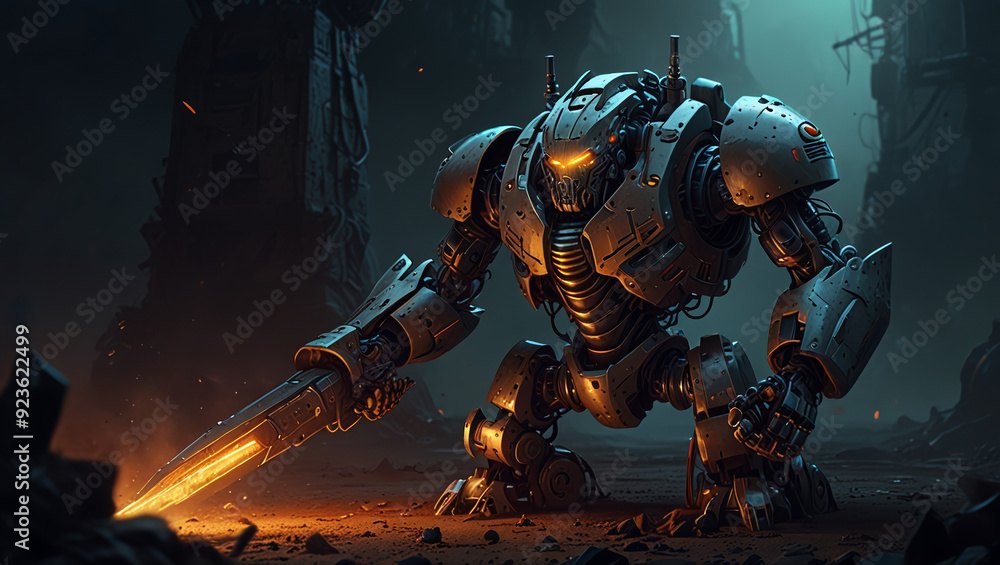 Fototapeta premium monster robot illustration