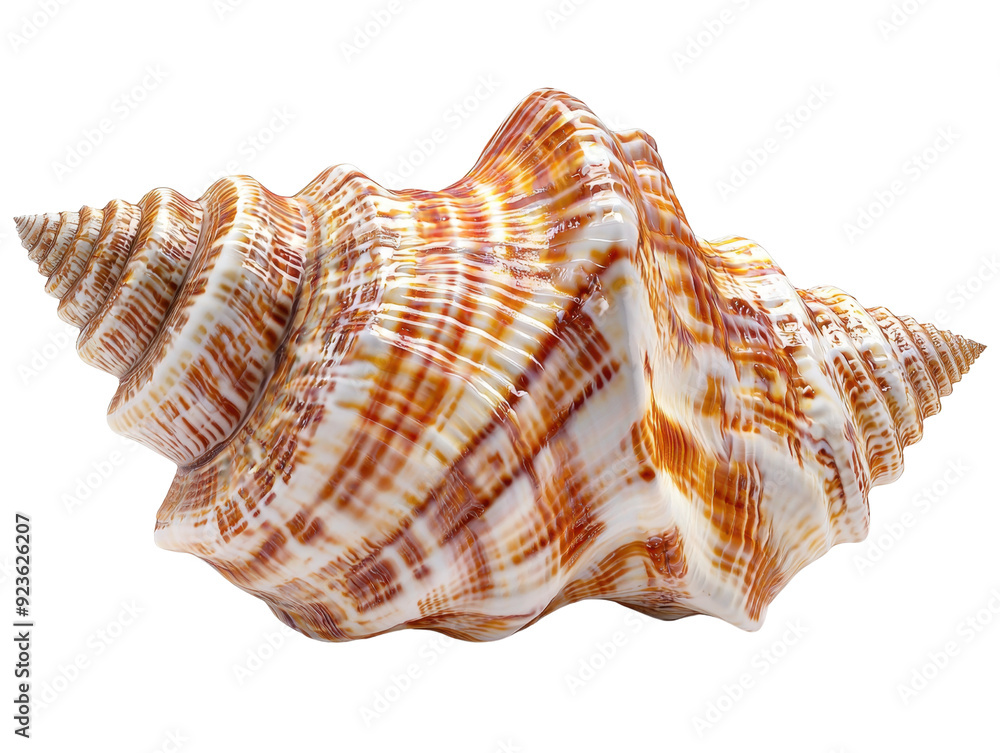 Large seashell with a textured surface transparent background isolated PNG Large seashell with a textured surface transparent background isolated PNG