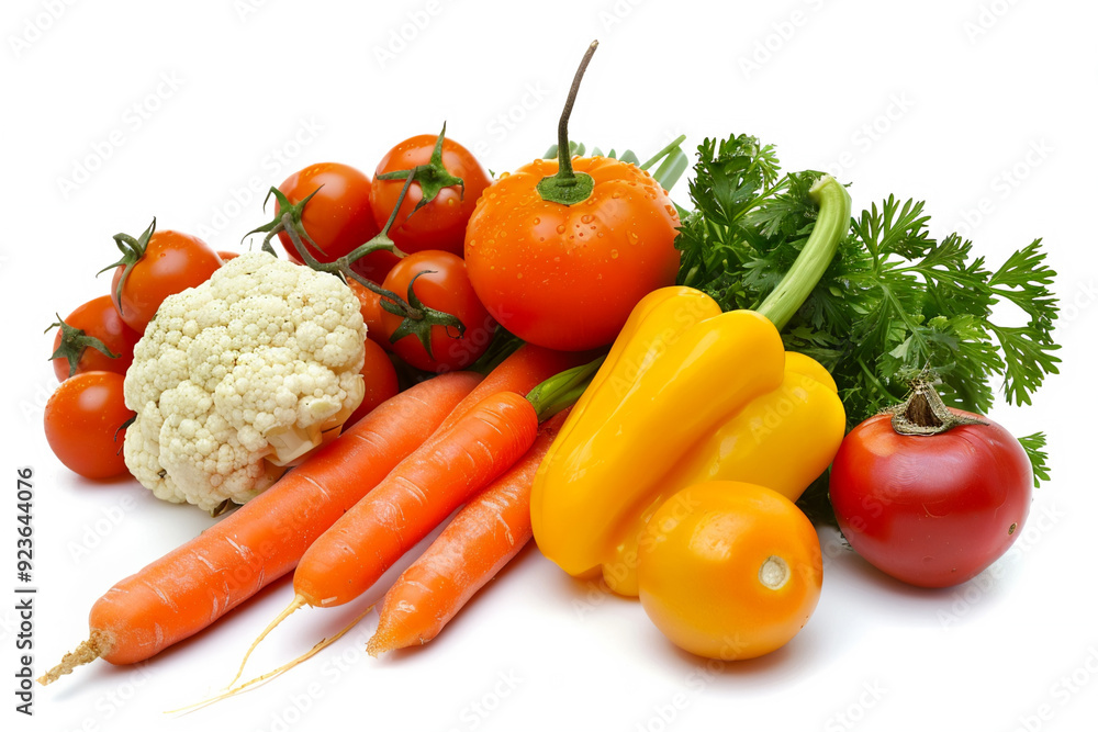 Vibrant selection of fresh vegetables showcases their colors and textures for meal preparation Vibrant selection of fresh vegetables showcases their colors and textures for meal preparation