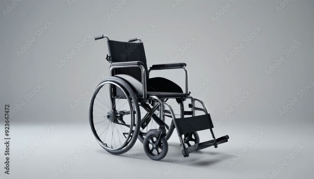 Fototapeta premium wheelchair isolated on white