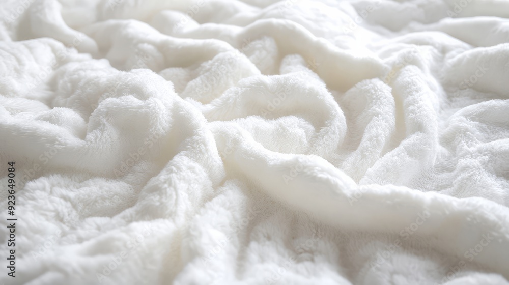 Soft, textured blanket rests gently, inviting comfort and warmth into the space Soft, textured blanket rests gently, inviting comfort and warmth into the space