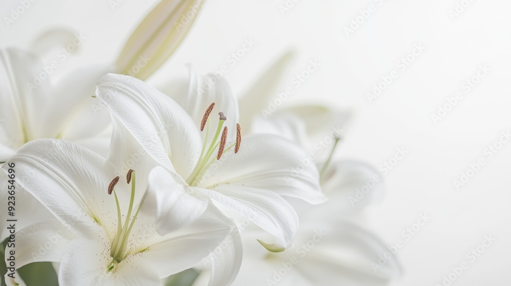 White Lilies Still Life - Elegant and Pure Floral Photography White Lilies Still Life - Elegant and Pure Floral Photography