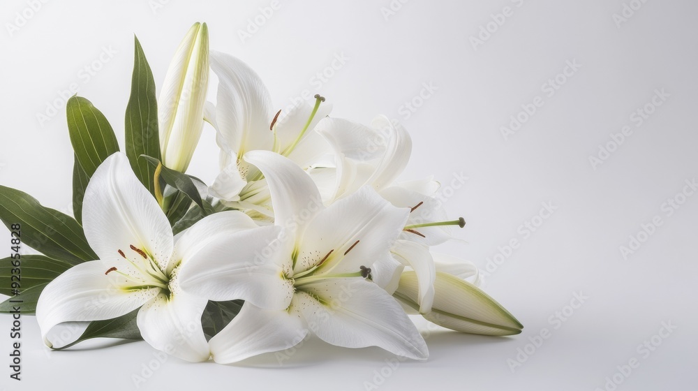 White Lilies Still Life - Elegant and Pure Floral Photography White Lilies Still Life - Elegant and Pure Floral Photography