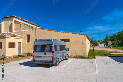 Area de servicio parking aire Carrion de los Condes, Castile and Leon, Spain for motorhomes and campervans