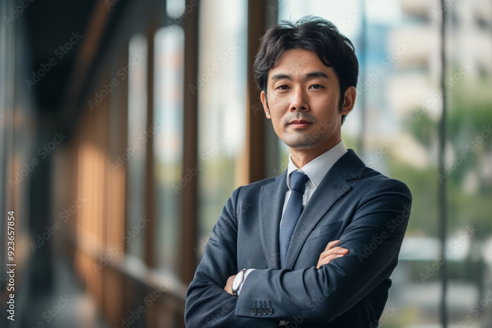 Serious and handsome businessman in an elegant suit, standing confidently in a modern urban setting, embodying success and professionalism. Serious and handsome businessman in an elegant suit, standing confidently in a modern urban setting, embodying success and professionalism.