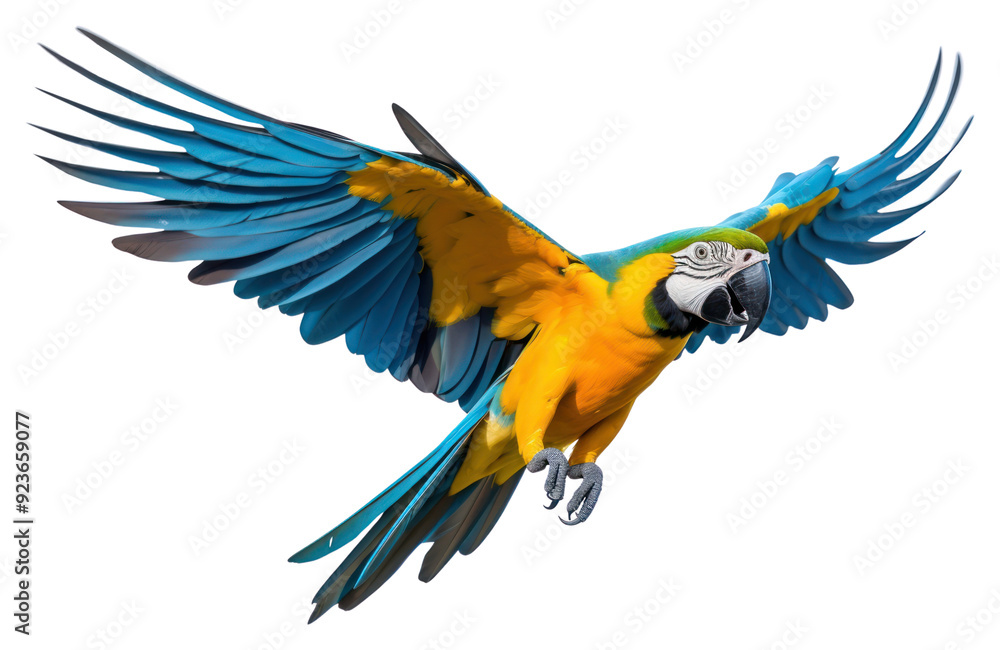 Obraz premium PNG Macaw animal parrot yellow.