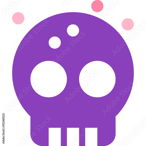 skull flat icon