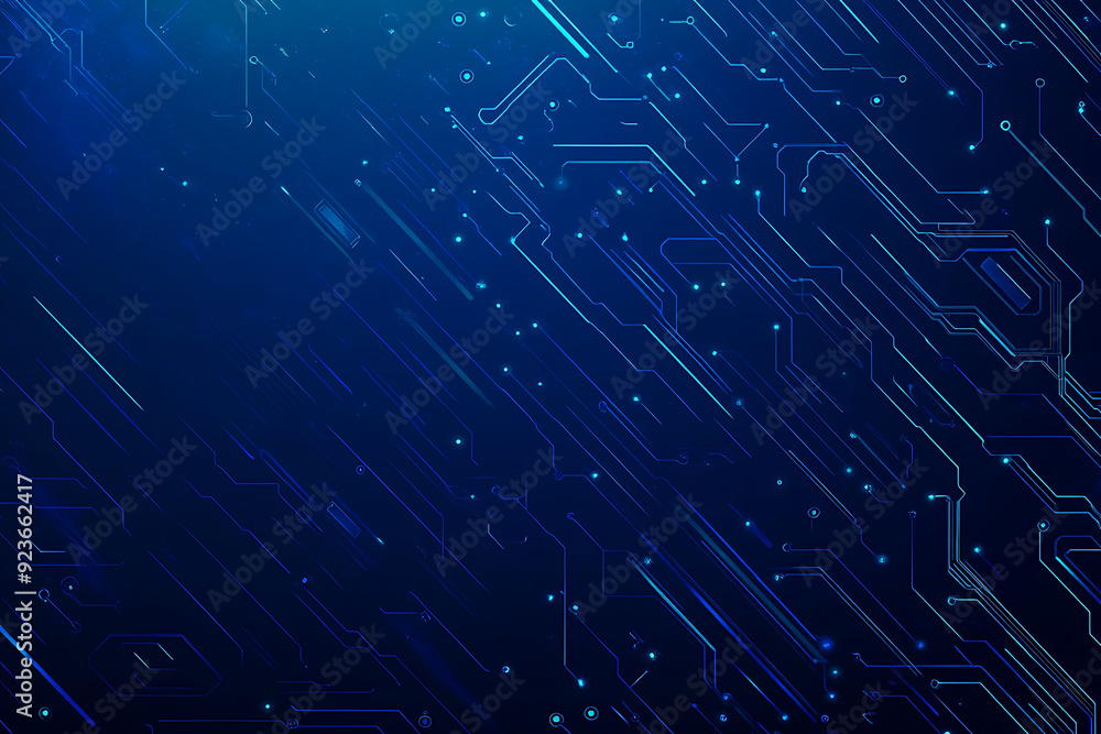 Vector illustration of a blue circuit board background featuring abstract digital tech patterns, with ample space for text or titles.
Vector illustration of a blue circuit board background featuring abstract digital tech patterns, with ample space for text or titles.