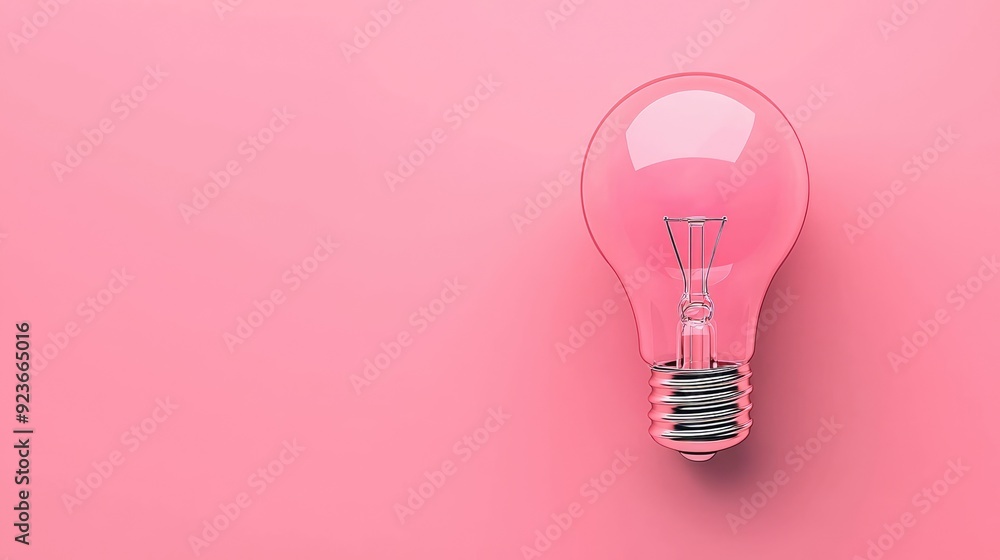 Illuminating the Future: 3D Futuristic Light Bulb Innovation in Flat Design, Generative Ai Illuminating the Future: 3D Futuristic Light Bulb Innovation in Flat Design, Generative Ai