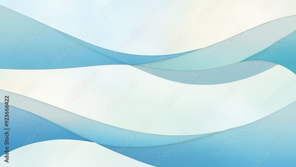 Abstract Background with Blue and White Wavy Lines Abstract Background with Blue and White Wavy Lines