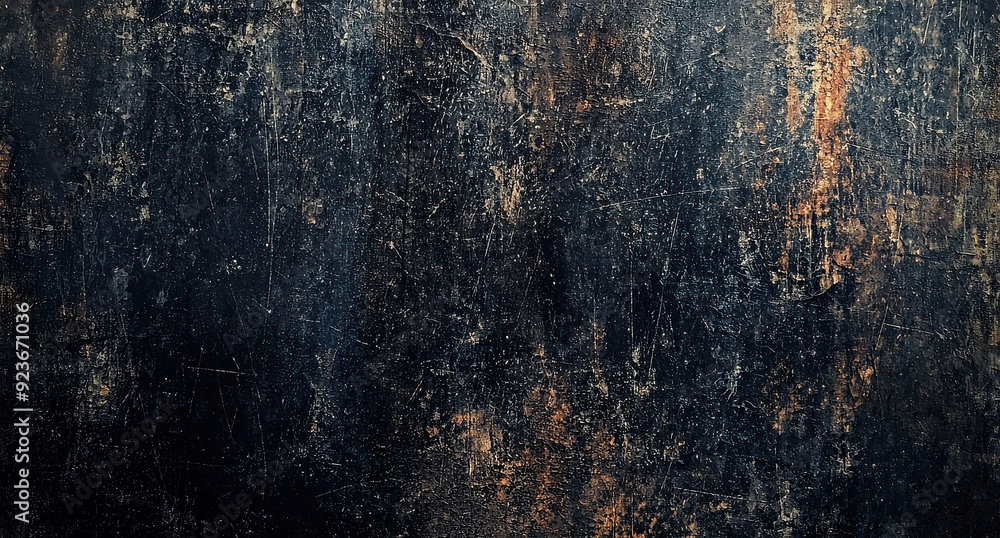 A dark grunge texture with faint golden highlights, creating a rugged and aged appearance that adds a sense of history and depth to any background or design. A dark grunge texture with faint golden highlights, creating a rugged and aged appearance that adds a sense of history and depth to any background or design.