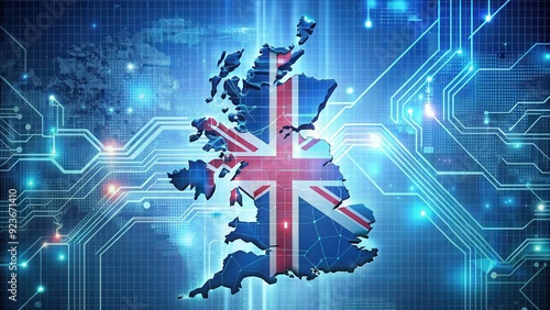Cutting-edge technology in Great Britain, innovation, engineering, UK, British, advanced, digital