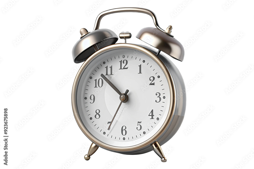 3d Alarm Clock isolated on transparent background 3d Alarm Clock isolated on transparent background