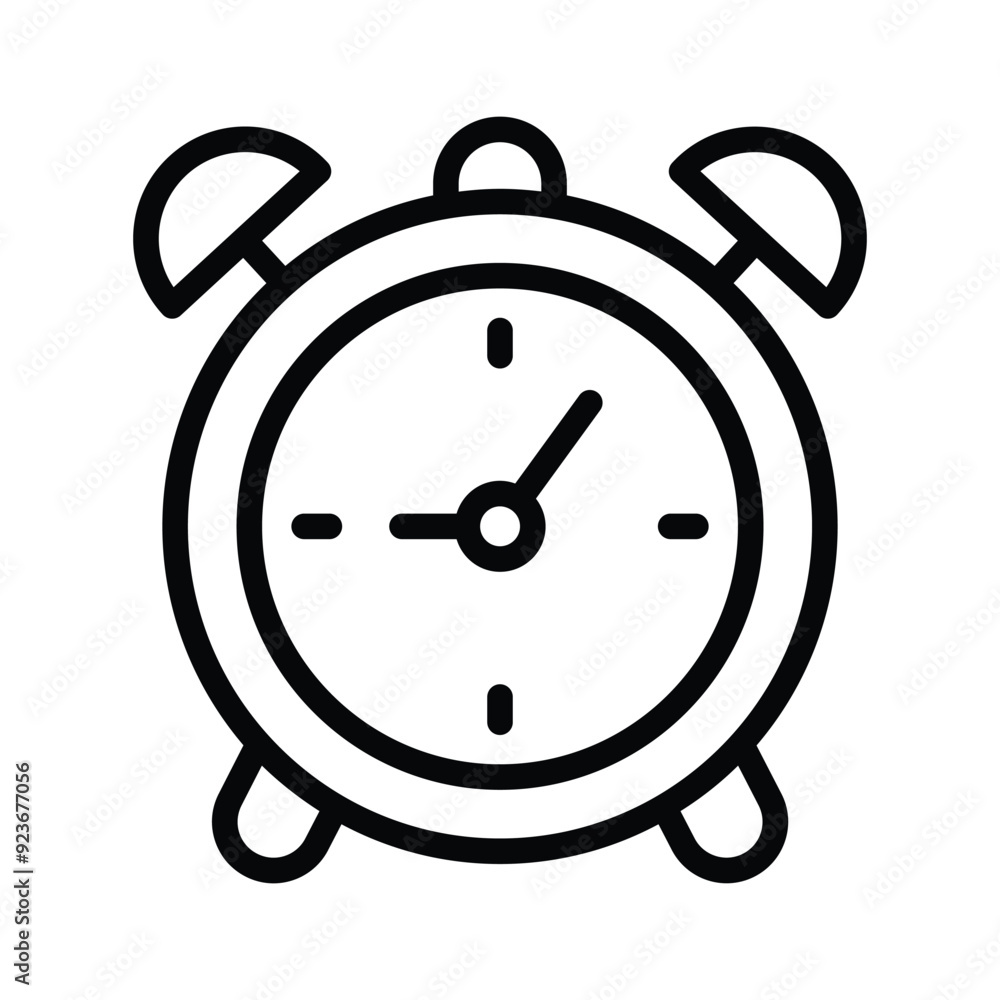 Trendy icon of alarm clock in editable style, easy to use and download Trendy icon of alarm clock in editable style, easy to use and download