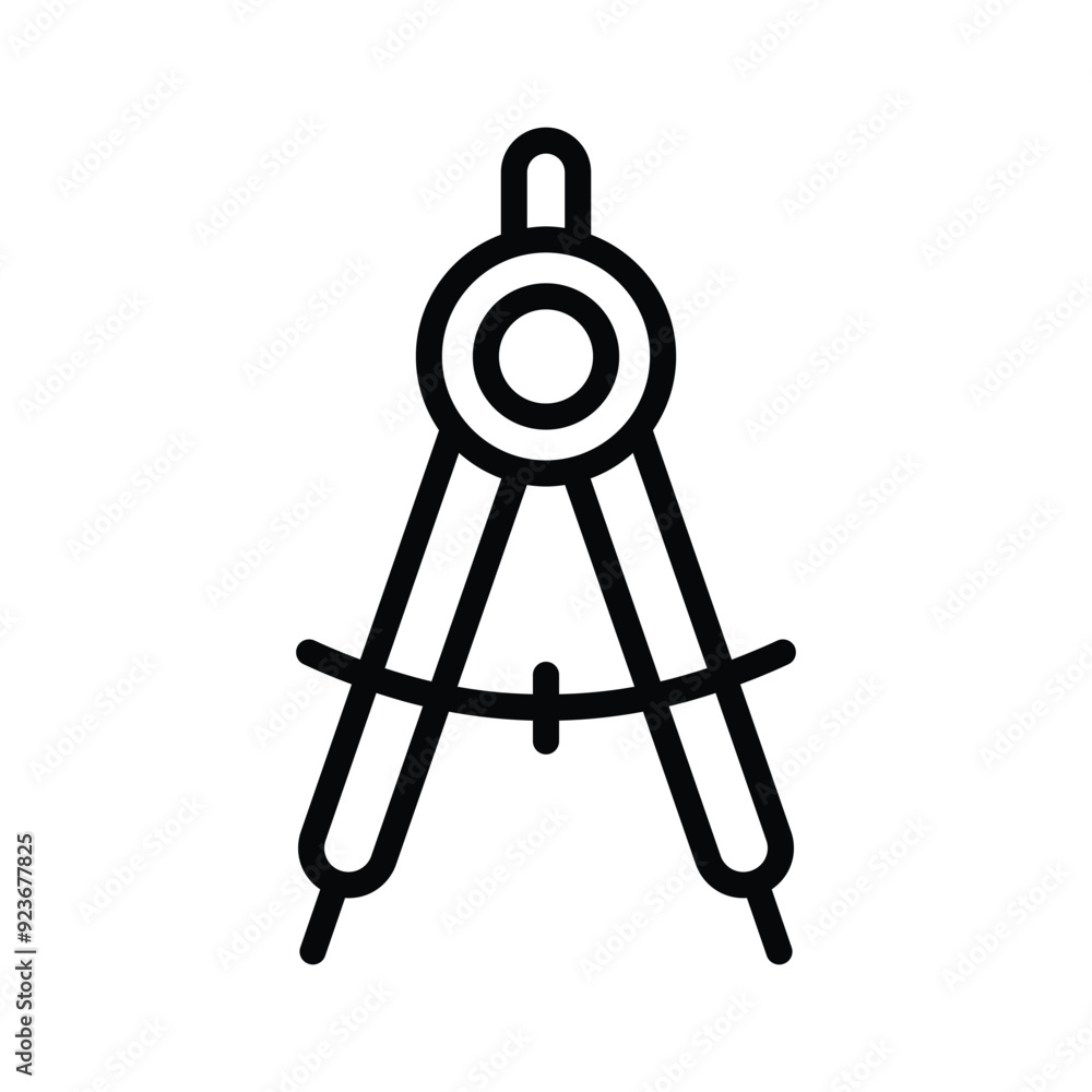 Grab this amazing vector design of geometry compass icon, flat icon design of drafting tool Grab this amazing vector design of geometry compass icon, flat icon design of drafting tool