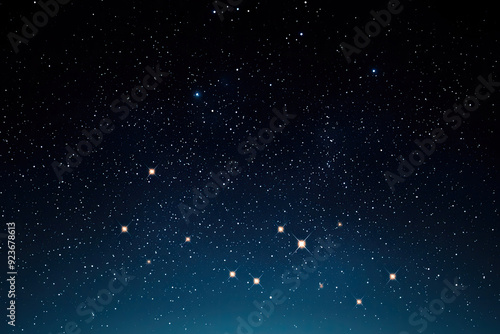 A breathtaking night sky filled with countless stars shining vividly against a deep blue backdrop, perfect for cosmic themes.