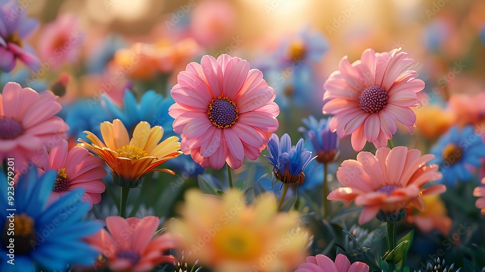 A serene garden filled with pastel flowers in hues of pink, yellow, blue, and purple. Soft sunlight enhances the enchanting scene. Wide-angle shot, hd quality, natural look. --ar 16:9 --v 6.0 A serene garden filled with pastel flowers in hues of pink, yellow, blue, and purple. Soft sunlight enhances the enchanting scene. Wide-angle shot, hd quality, natural look. --ar 16:9 --v 6.0