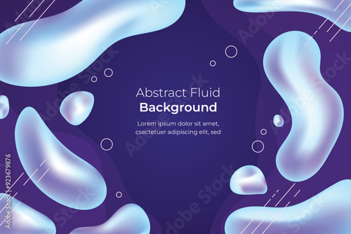 Modern and Futuristic Fluid Abstract Background 3
