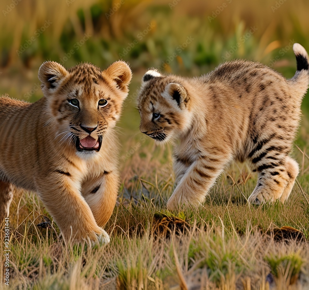lioness Tiger cubs playing, wild animals, nature, beautiful pictures, landscape pictures, background pictures, AI generated pictures lioness Tiger cubs playing, wild animals, nature, beautiful pictures, landscape pictures, background pictures, AI generated pictures