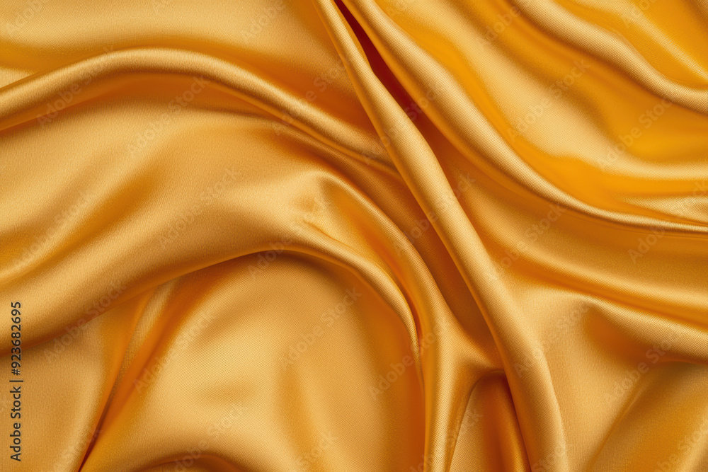Smooth, luxurious golden silk fabric draped in elegant folds, creating a rich and vibrant texture perfect for backgrounds or design projects. Smooth, luxurious golden silk fabric draped in elegant folds, creating a rich and vibrant texture perfect for backgrounds or design projects.