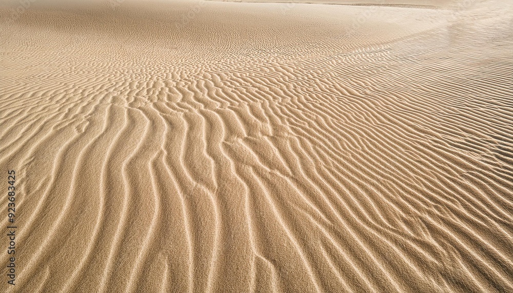 Obraz premium Sand texture background on the beach. Pattern of texture of sand is light beige , generative IA