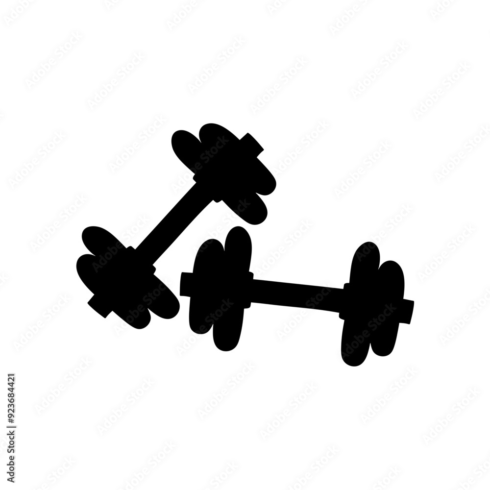Gym Simple Dumble Illustration Clip Art Vector Icon Gym Simple Dumble Illustration Clip Art Vector Icon