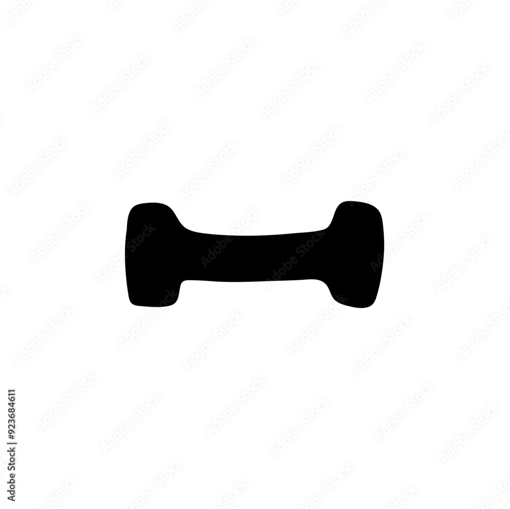 Gym Simple Dumble Illustration Clip Art Vector Icon Gym Simple Dumble Illustration Clip Art Vector Icon
