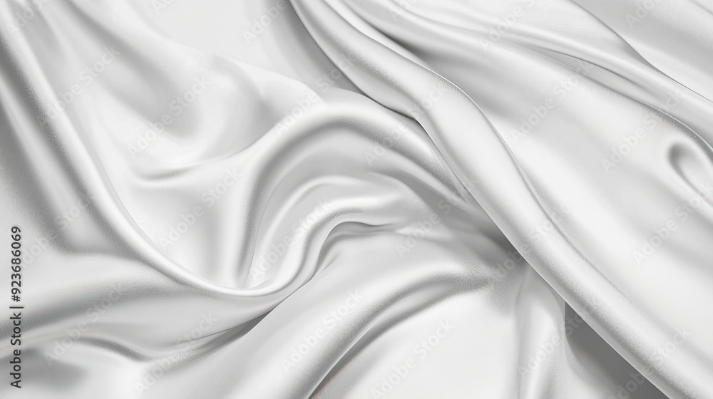 White gray satin texture that is white silver fabric silk panorama background with beautiful soft blur pattern natural. Generative ai White gray satin texture that is white silver fabric silk panorama background with beautiful soft blur pattern natural. Generative ai