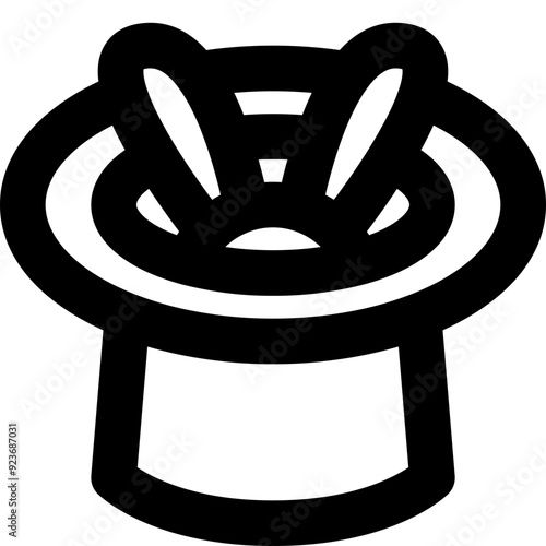 hat black outline icon