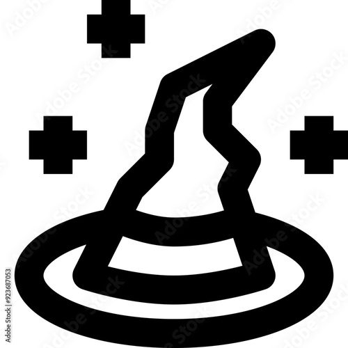 hat black outline icon
