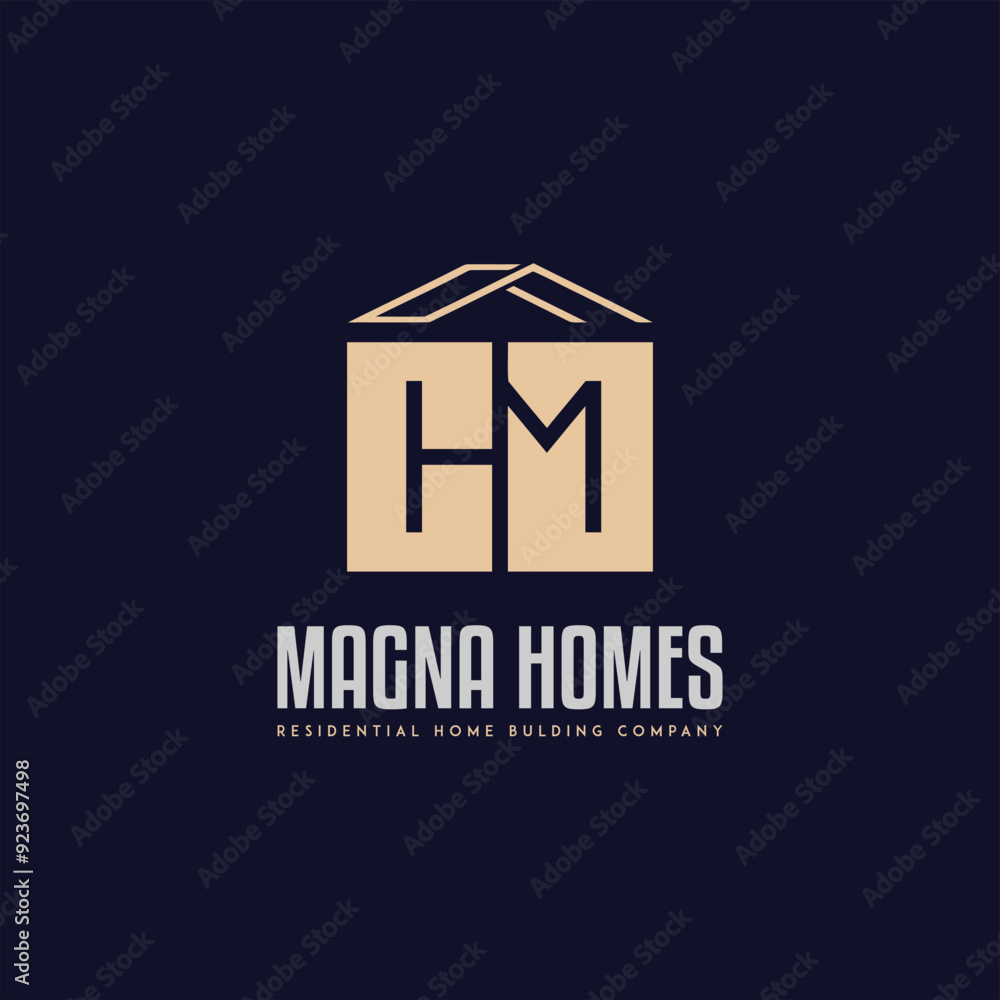 The Power of a HM Letter Logo Initial letter hm, mh, m, h elegant and luxury Initial with Rectangular frame minimal monogram logo design vector template The Power of a HM Letter Logo Initial letter hm, mh, m, h elegant and luxury Initial with Rectangular frame minimal monogram logo design vector template
