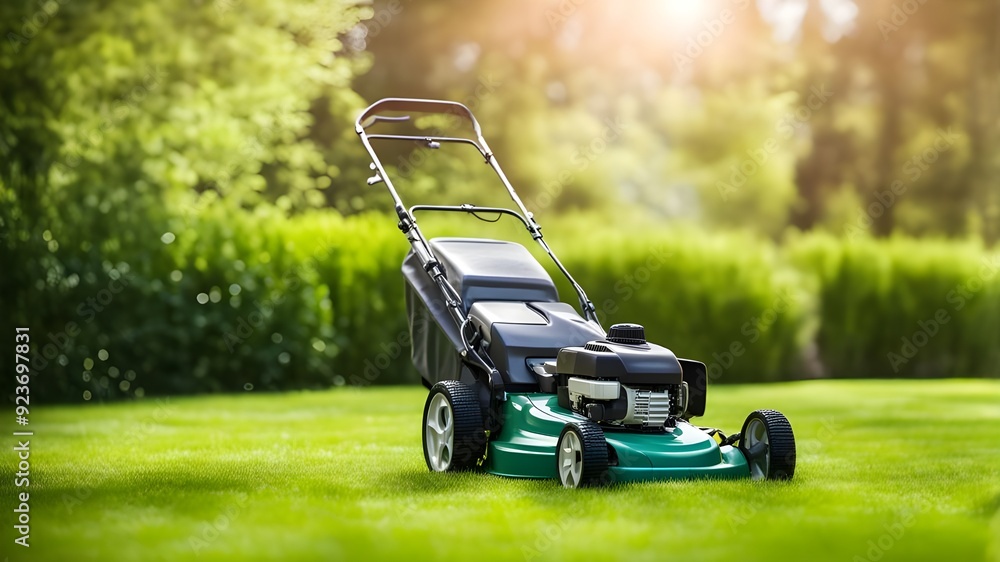 Fototapeta premium mowing grass
