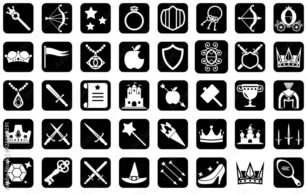 A Collection Of Fairy Tale Vector Symbols Apps, Websites Ui Designs Suitable For Accessories,Fairy,Knight,Ornament Vector Icon Set Linear Pictogram Pack A Collection Of Fairy Tale Vector Symbols Apps, Websites Ui Designs Suitable For Accessories,Fairy,Knight,Ornament Vector Icon Set Linear Pictogram Pack