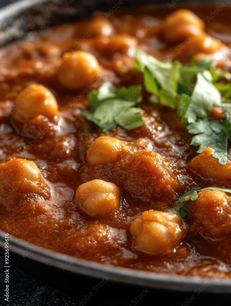 Delicious Indian Cuisine - Chickpea Curry with Naan Delicious Indian Cuisine - Chickpea Curry with Naan