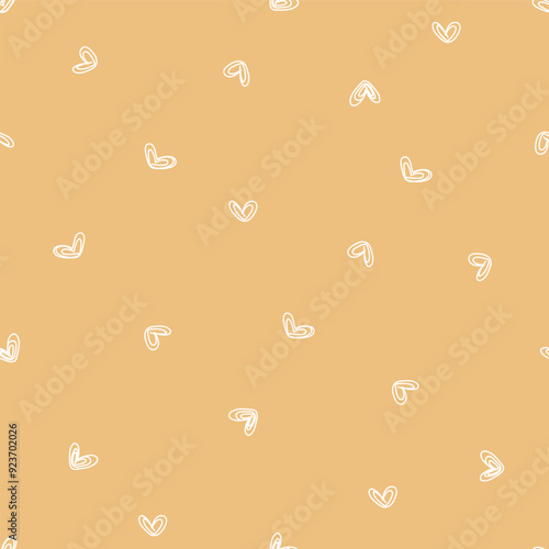 Seamless love pattern idea for fabric tablecloth pattern wrapping gift paper yellow love pattern. heart pattern