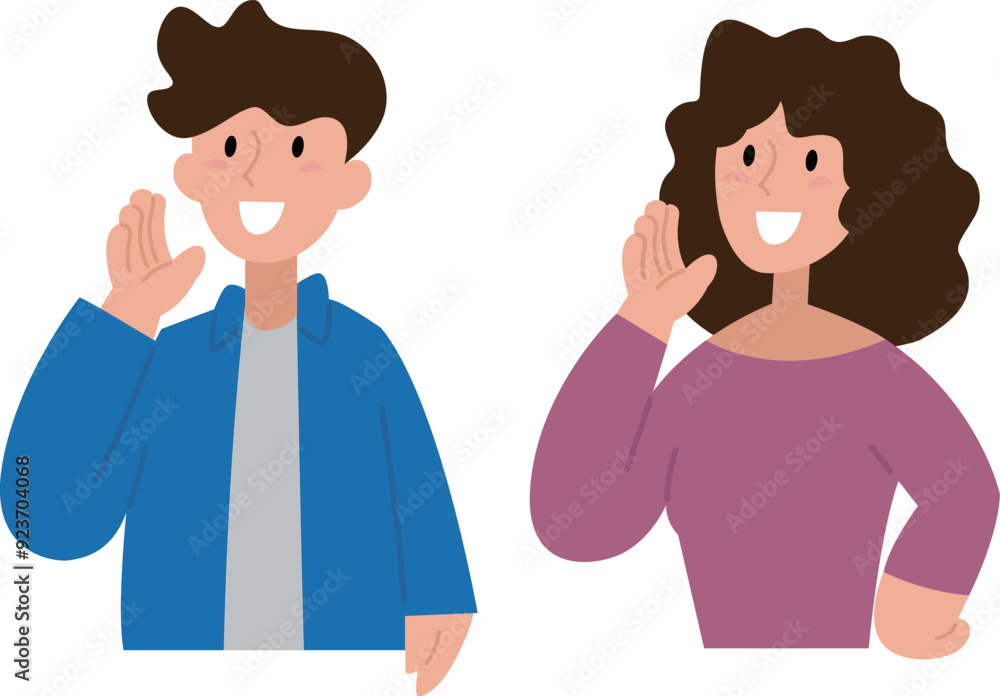 人物使える男女素材01