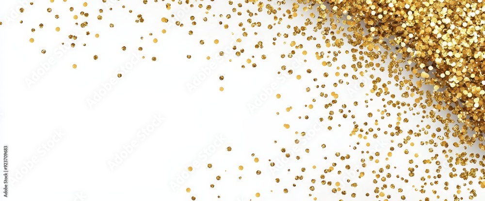 An abstract gold sparkle border with a gold foil frame on a transparent background. An abstract gold sparkle border with a gold foil frame on a transparent background.