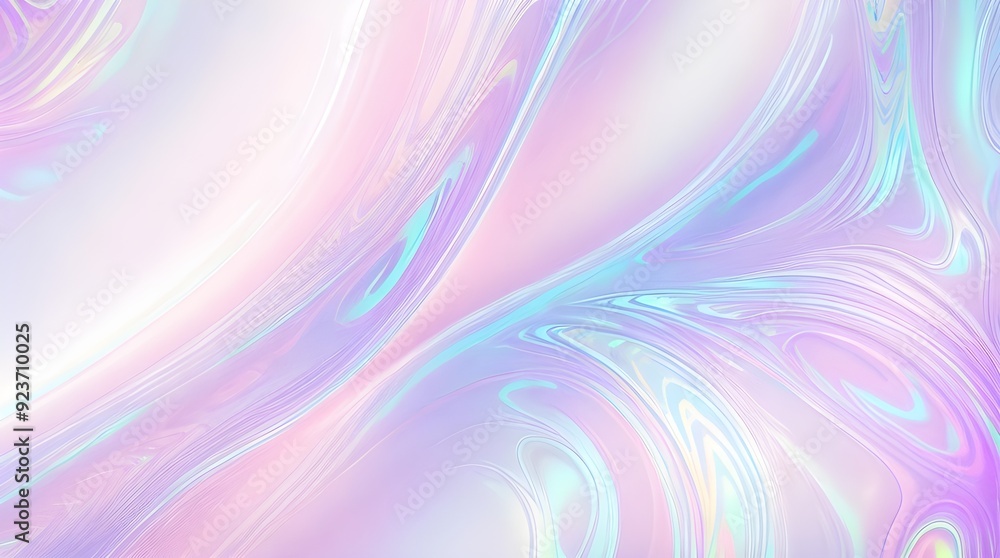 Holographic background seamless trendy iridescent light foil texture. Soft holographic pastel unicorn marble background pattern. Modern pearlescent blurry abstract swirl illustration.
Holographic background seamless trendy iridescent light foil texture. Soft holographic pastel unicorn marble background pattern. Modern pearlescent blurry abstract swirl illustration.