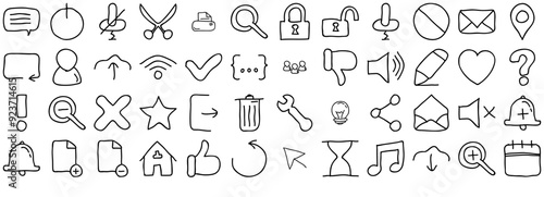 Set Of Linear Web And Mobile Icons Collection Isolated Silhouette Solid Icons Including Mark,Sound,Open,Document,Arrow Business Infographic Elements Logo Vector Illustration