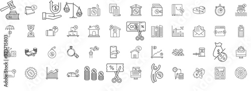 Set Of Taxation Line Icons Collection Isolated Silhouette Solid Icons Including Business-Tax,Tax-Invoice,Accounting-Tax,Tax-Accounting,Credit-Tax Infographic Simple Vector Illustration Logo