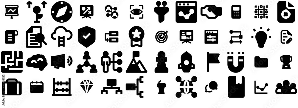 A Collection Of Strategy Solid Icons Collection Isolated Silhouette Solid Icons Including Goal,Objective,Aim,Target,Achievement Set Vector Flat Line Icons A Collection Of Strategy Solid Icons Collection Isolated Silhouette Solid Icons Including Goal,Objective,Aim,Target,Achievement Set Vector Flat Line Icons