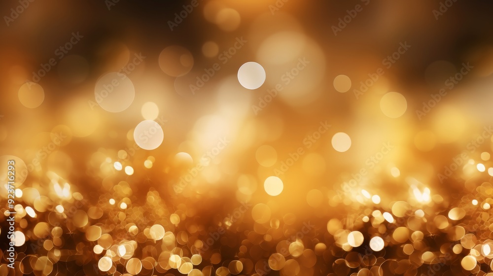 Golden elegant bokeh on a sparkling background, featuring warm and festive light effects. Golden elegant bokeh on a sparkling background, featuring warm and festive light effects.