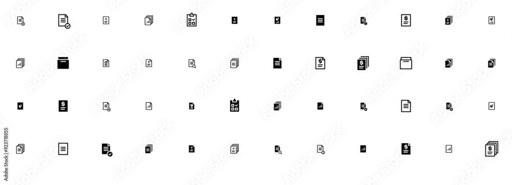 Set Of Report Icons Collection Isolated Silhouette Solid Icons Including Data,File,Report,Office,Document Outline Icons Collection. Simple Vector Illustration Set Of Report Icons Collection Isolated Silhouette Solid Icons Including Data,File,Report,Office,Document Outline Icons Collection. Simple Vector Illustration