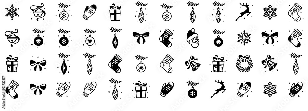 A Collection Of Merry Christmas And Happy New Year Icons Silhouette Vector Logo Design Containing Clothes,Winter,Celebration,Christmas,Christmas-Ornament Vector Icon Set Linear Pictogram Pack A Collection Of Merry Christmas And Happy New Year Icons Silhouette Vector Logo Design Containing Clothes,Winter,Celebration,Christmas,Christmas-Ornament Vector Icon Set Linear Pictogram Pack