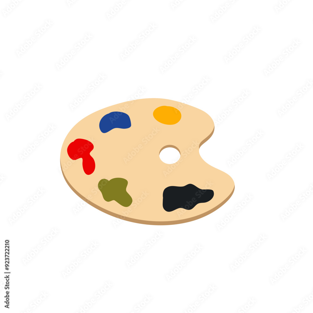 paint palette vector illustration paint palette vector illustration