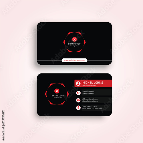 creative and modern professional visiting card design